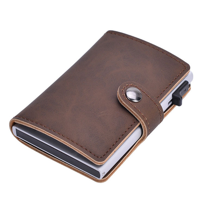 Fashion Slim Men's RFID Card Credit Card Holder Wallet Wallets Case Automatic Pop Up Card Holder